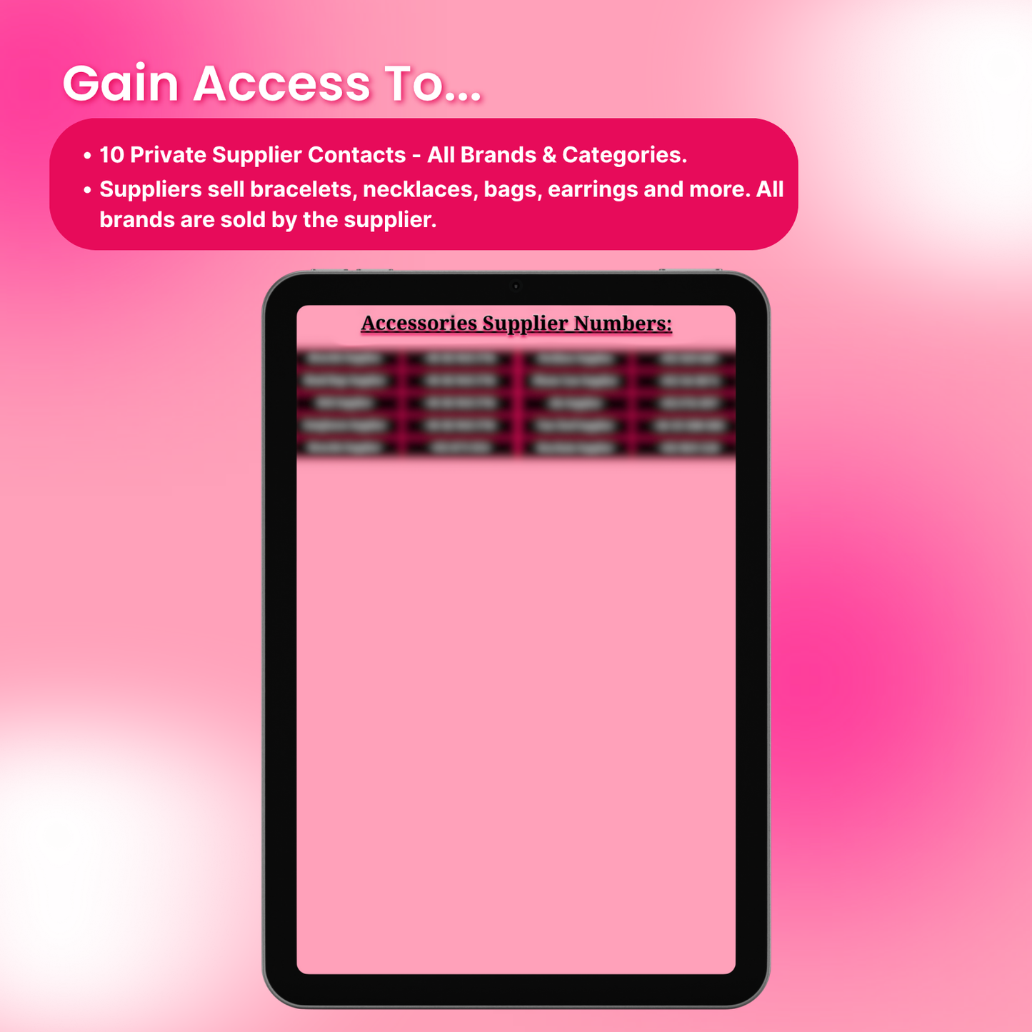 Accessories Suppliers